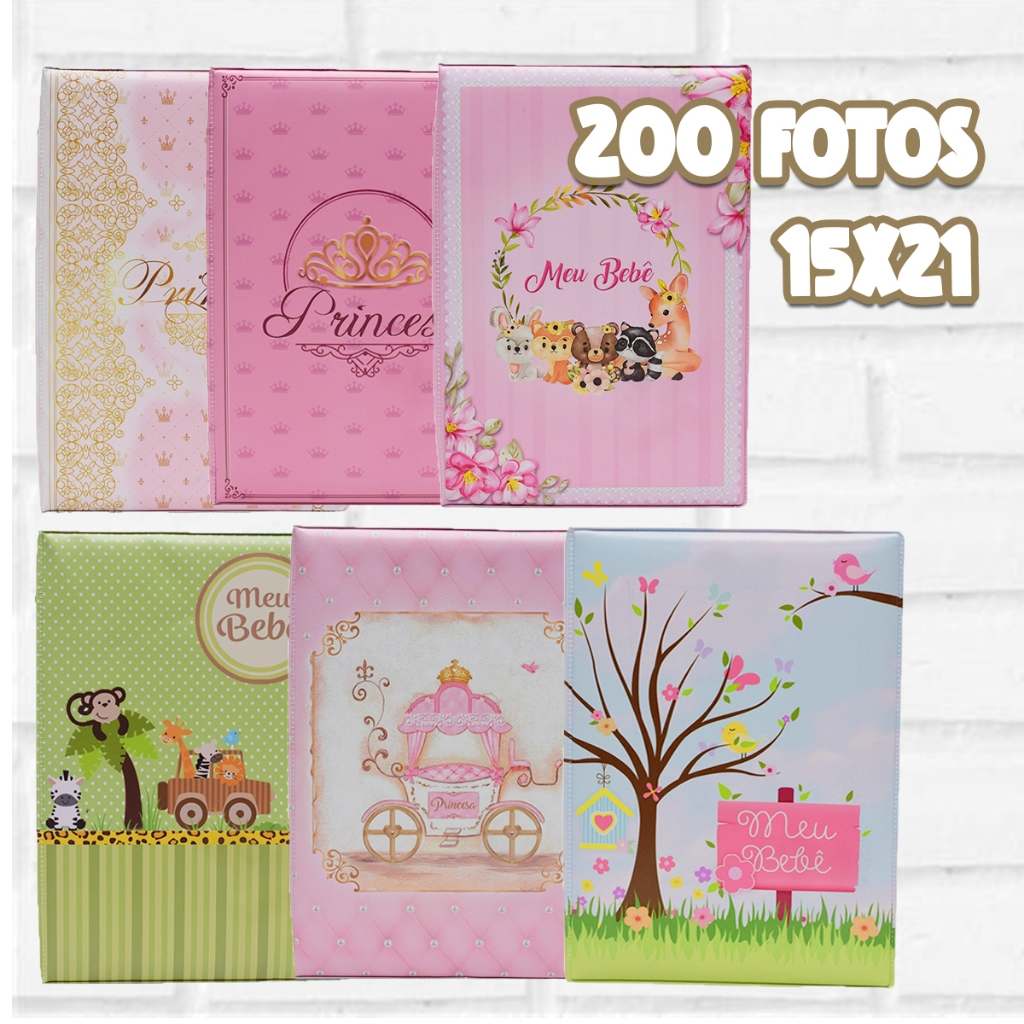 Álbum Fotográfico Luxo 200 Fotos 15x21: Proteja Seus Momentos com Elegância