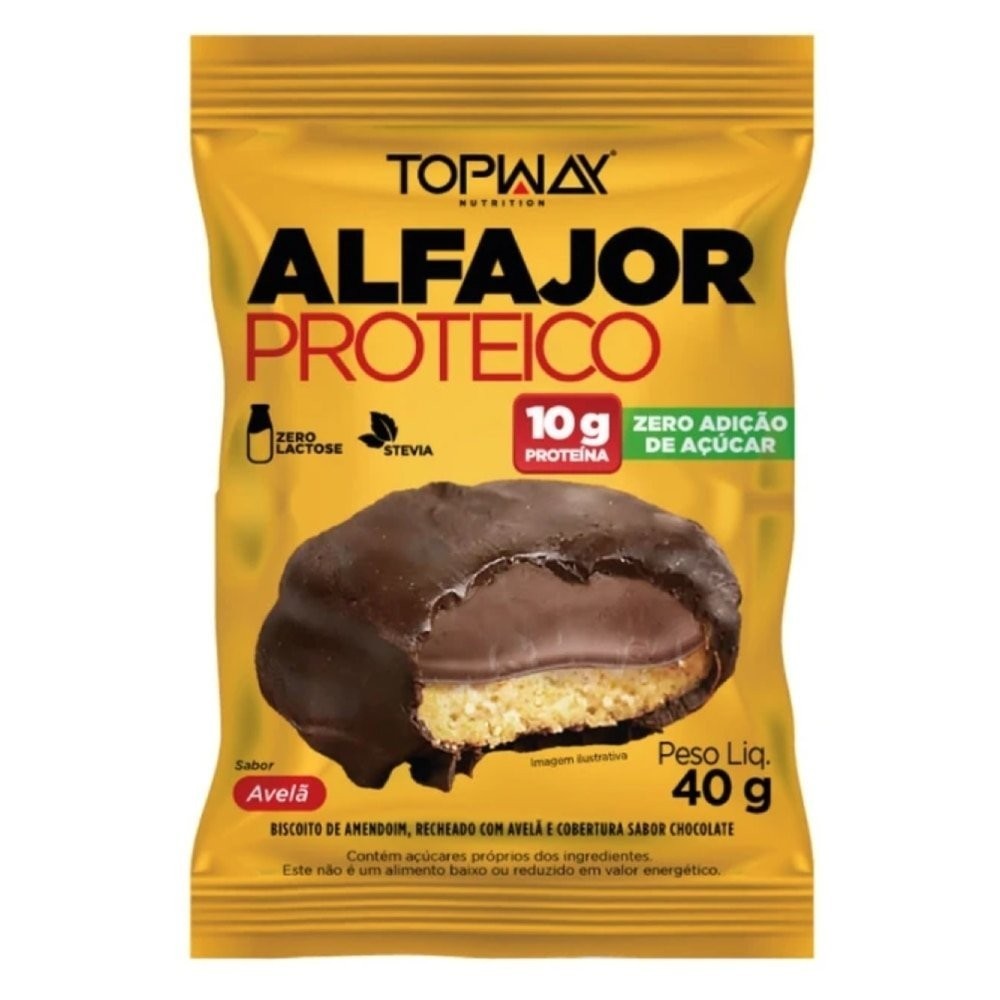 Alfajor Proteico Topway: Sabor e Saúde em 40g!