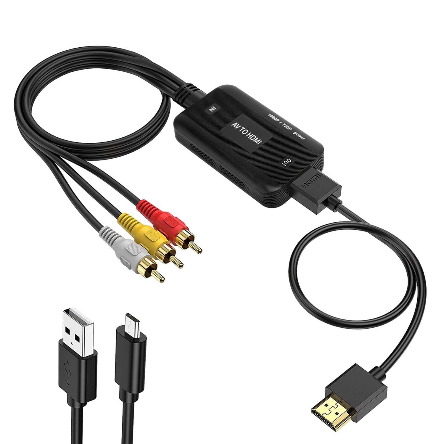 Conversor RCA para HDMI Universal | Reviva Seus Clássicos em Alta Definição