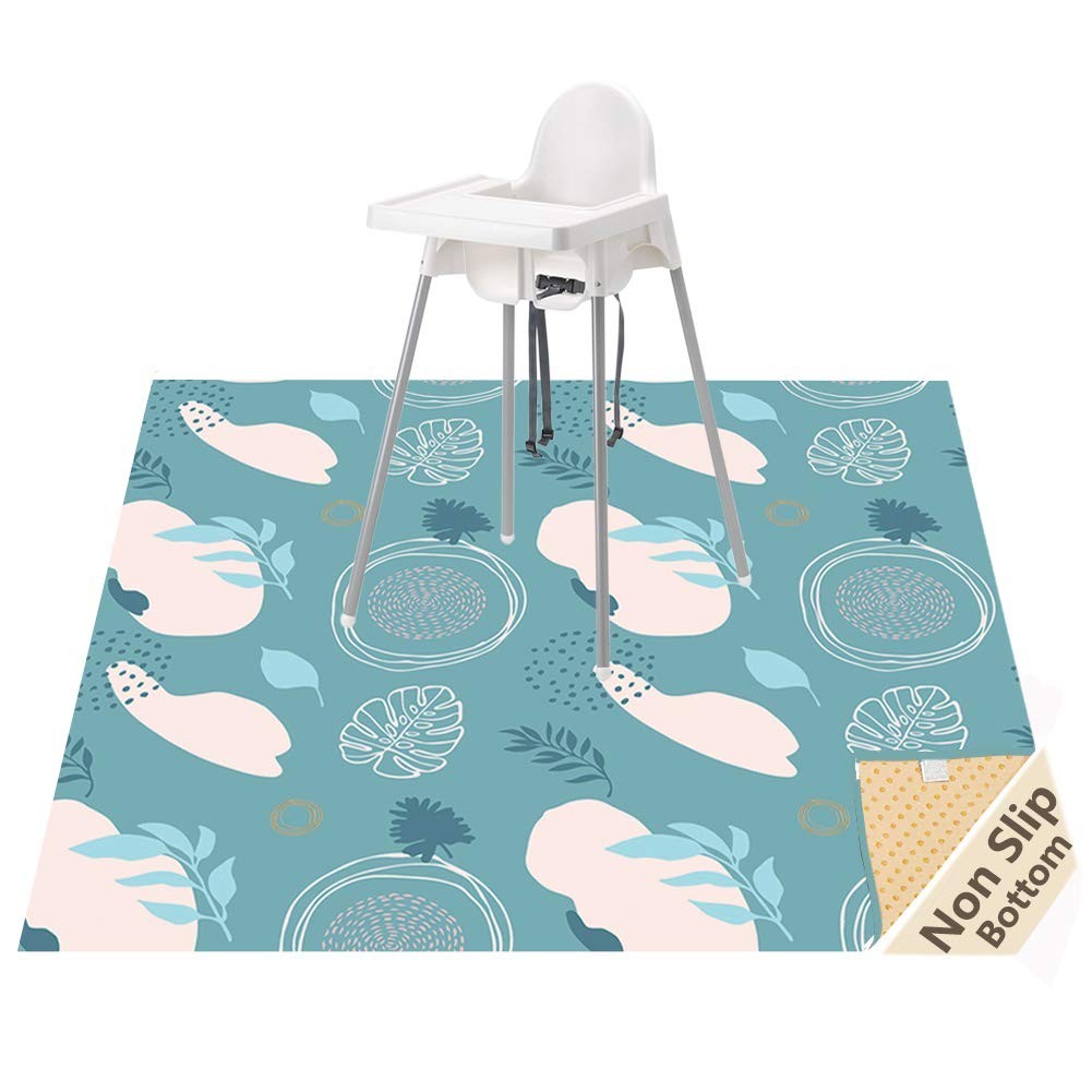 Tapete de Mesa para Cadeira Alta à Prova D'Água | Antiderrapante e Lavável - Modelo Leaves