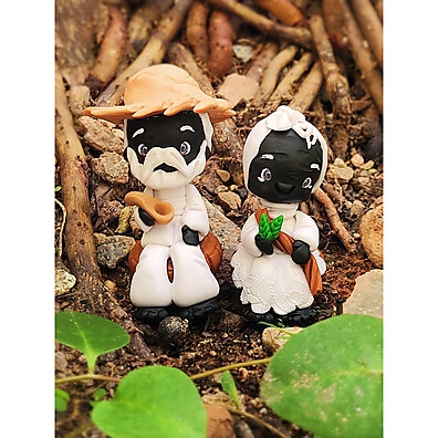 Preto Velho em Biscuit: Paz e Fé para Seu Altar ✨