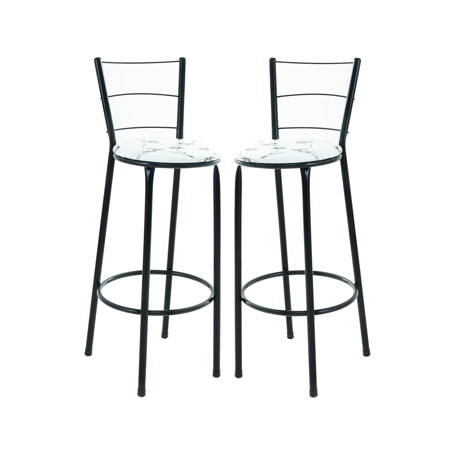 Kit 2 Banquetas Altas 70cm com Assento em Junco - Design Moderno para Cozinha e Balcão