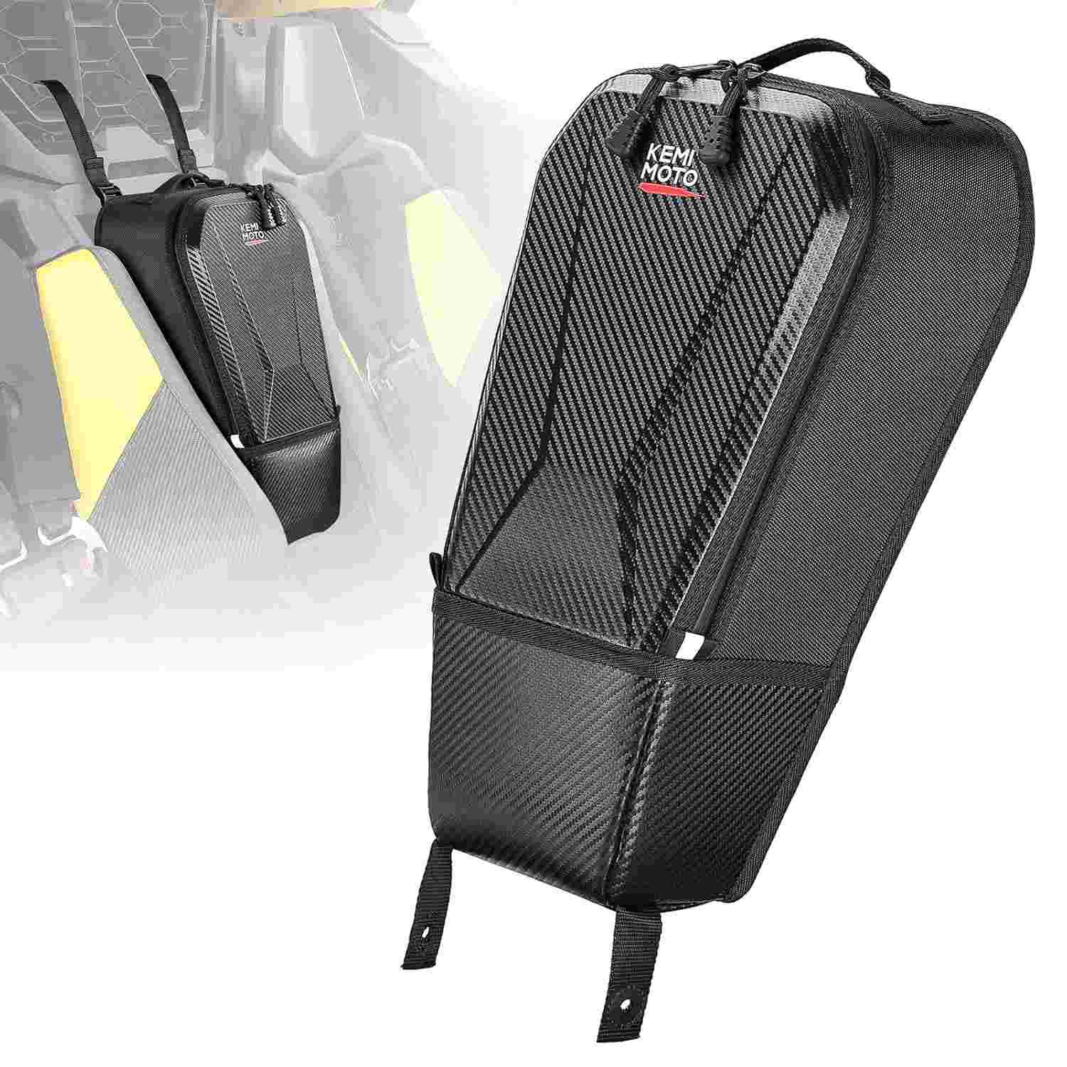 KEMIMOTO Bolsa de Console Central para Can-Am Maverick R 2024+: Armazenamento EVA Resistente à Água e Durável