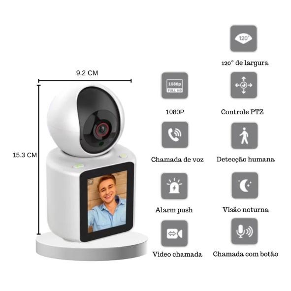 Câmera Wi-Fi 4MP: Proteja Quem Você Ama