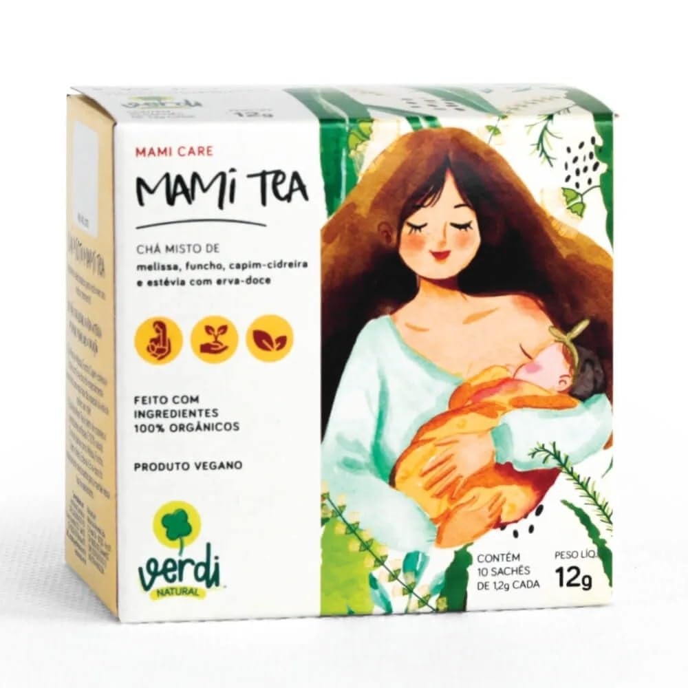 Chá Mami Tea para Mamães - Blend de Ervas 12g | Auxílio na Amamentação - Verdi Natural