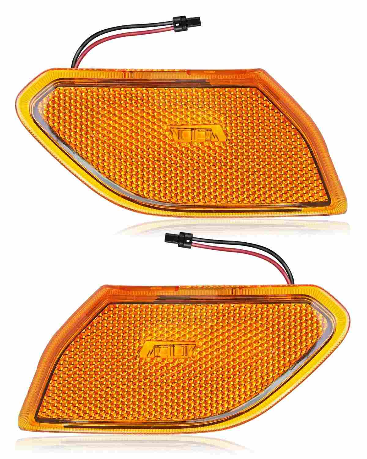 Luzes Laterais LED Âmbar para Jeep Wrangler JL/Gladiator JT (2018-2024) - Plug & Play