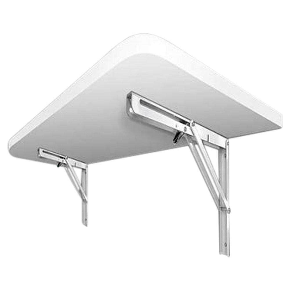 Kit Mesa Dobrável BemFixa Branca – Design Seguro e Moderno para Ambientes Compactos