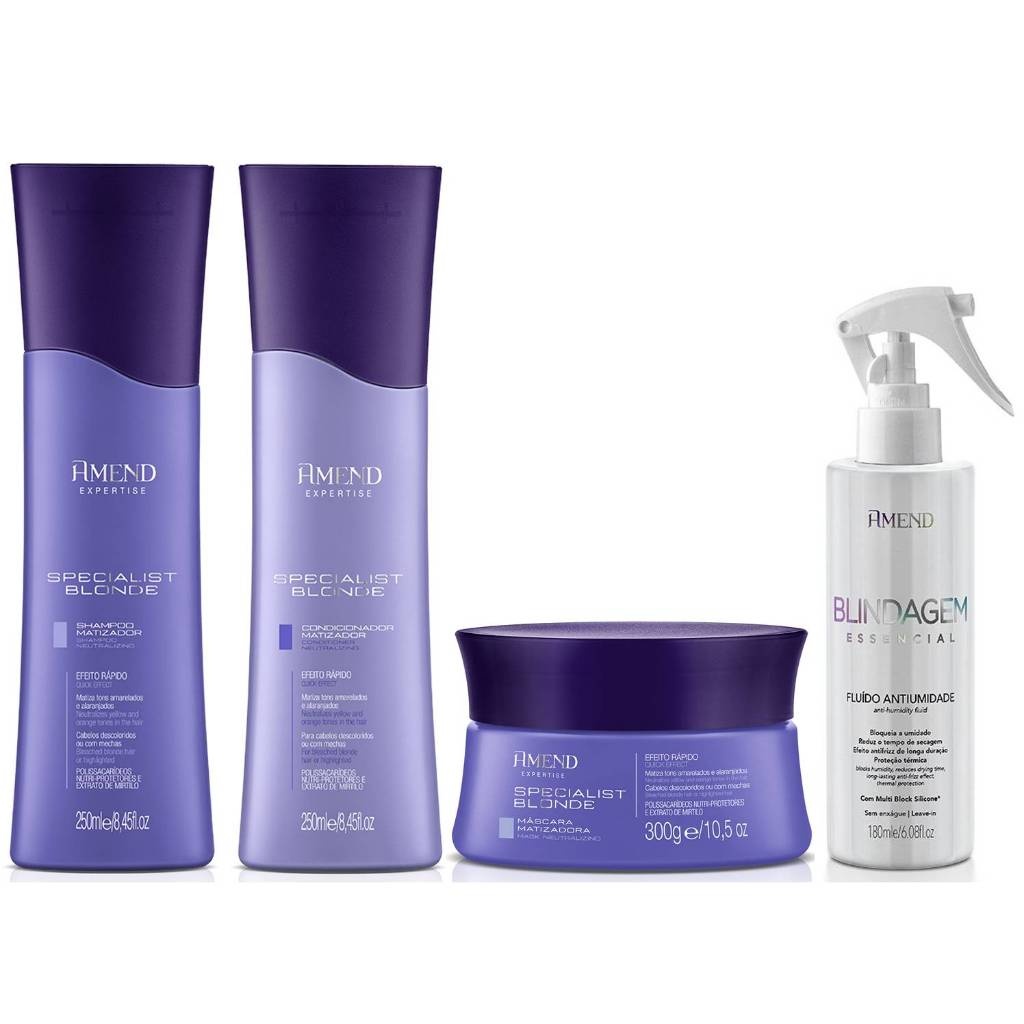 Amend Specialist Blonde: Kit Completo + Fluido Blindagem