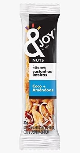 Barra Mixed Nuts Coco e Amêndoas &Joy 12un x 30g