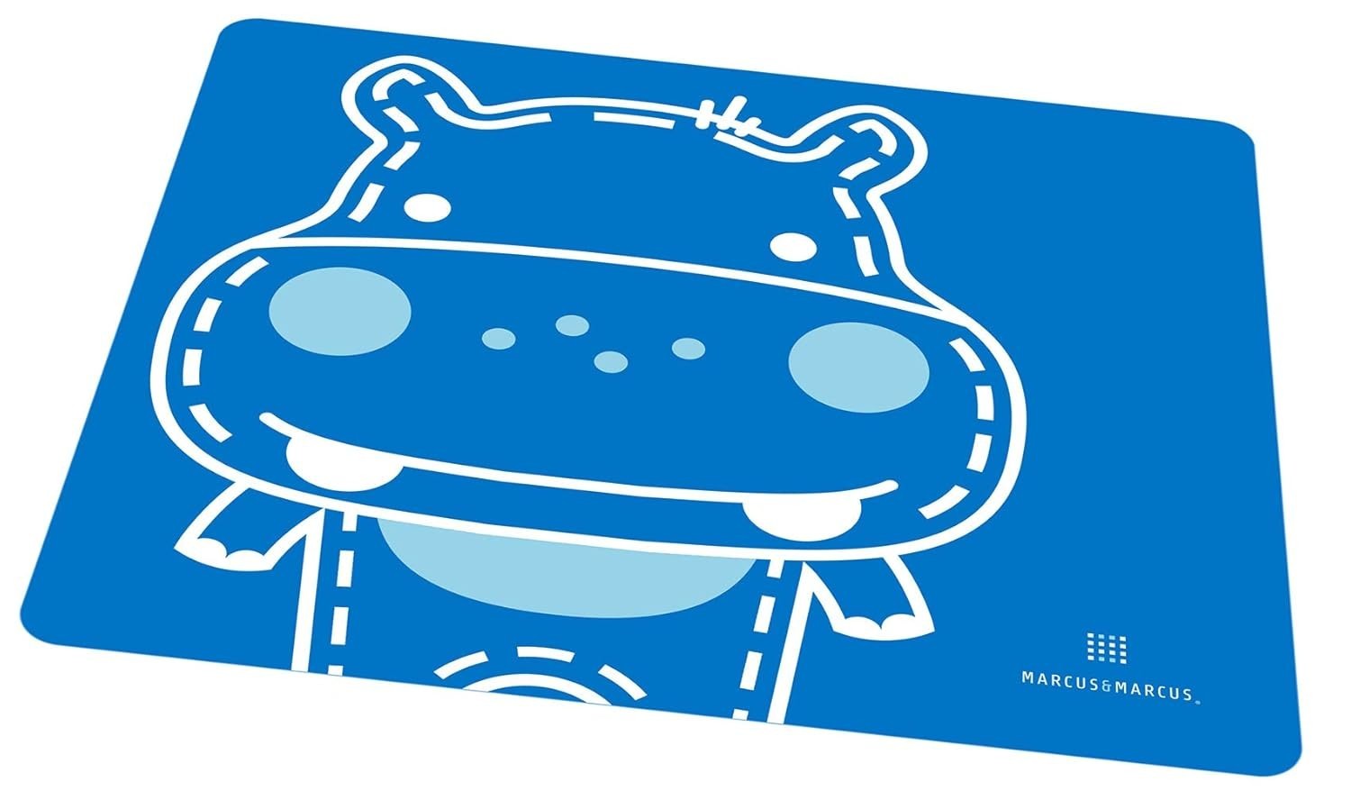 Jogo Americano em Silicone Lucas the Hippo Azul - Proteção e Diversão na Hora da Refeição