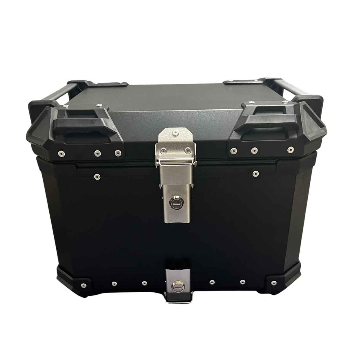 Bauleto Amolfado Preto 45L Alumínio Universal - Honda, Yamaha, Bajaj, BMW