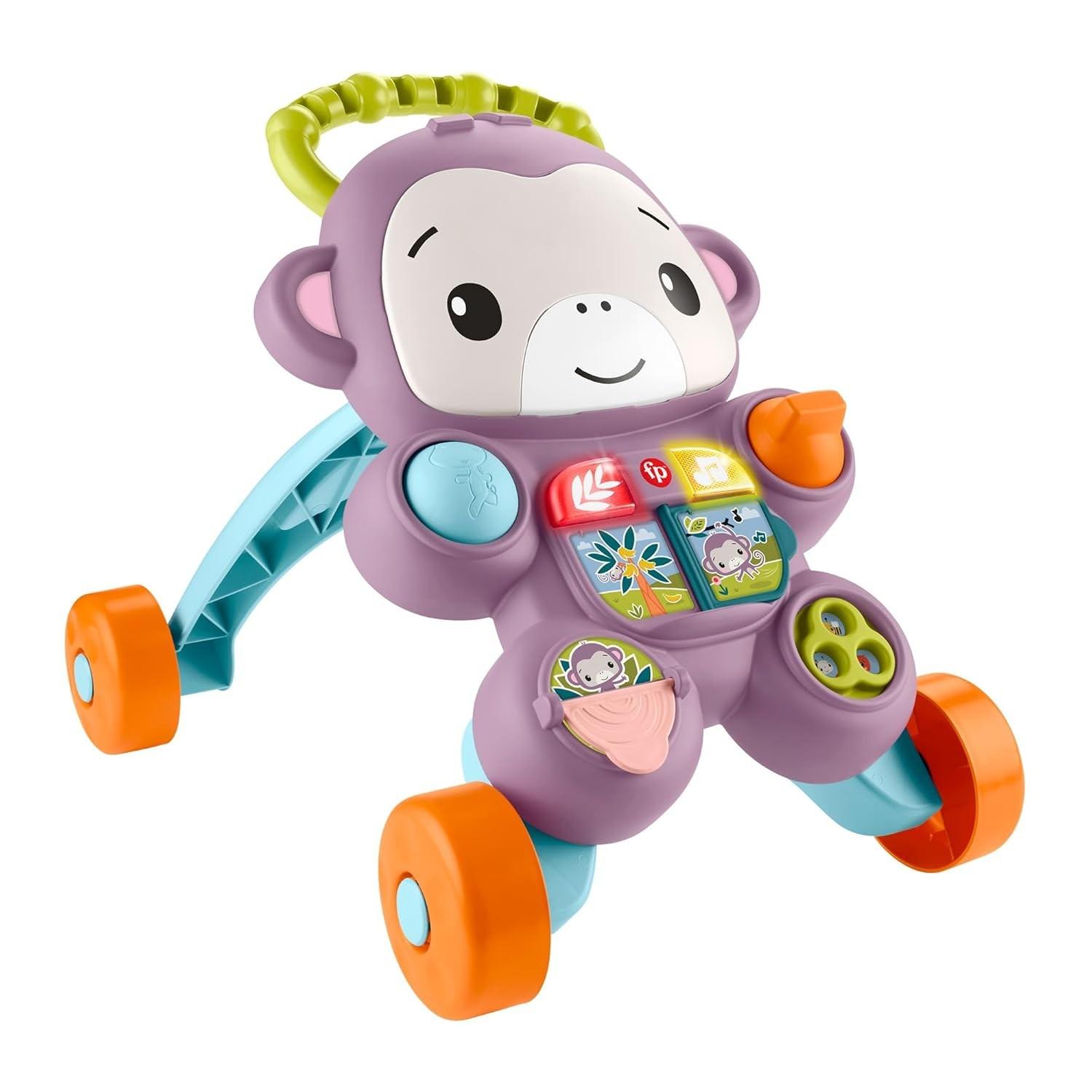 Andador Fisher-Price Aprenda Comigo Amigo Macaco - Estimule o Desenvolvimento do seu Bebê a Partir dos 6 Meses