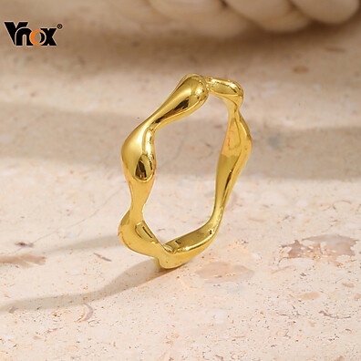 Anel Geométrico 18k: Elegância Irregular