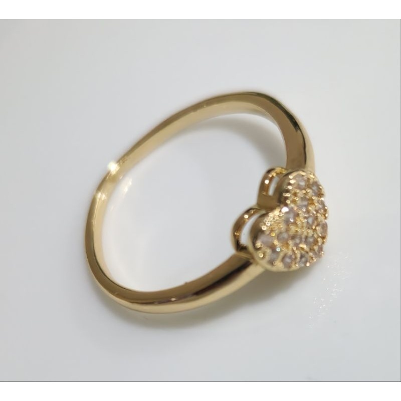 Anel Penélope Dourado com Zirconia