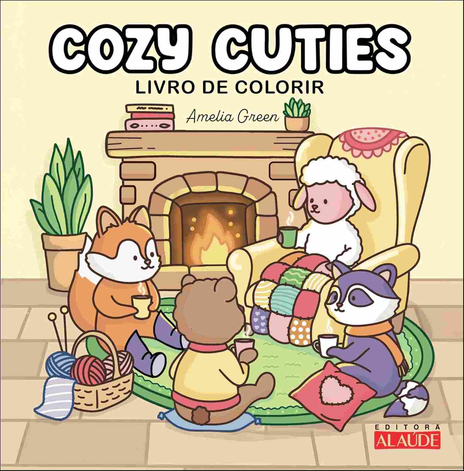 Cozy Cuties: Livro de Colorir para Relaxar e Descontrair com Animais Adoráveis
