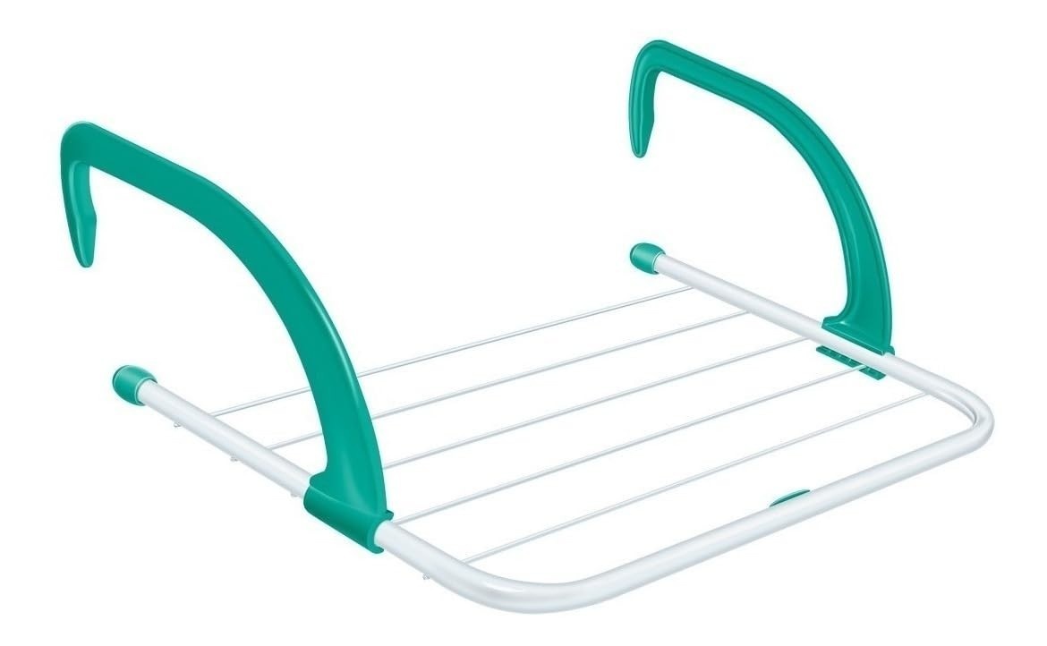 Varal Portátil Secalux para Apartamento - Secador de Roupas Retrátil e Prático para Janela e Parede