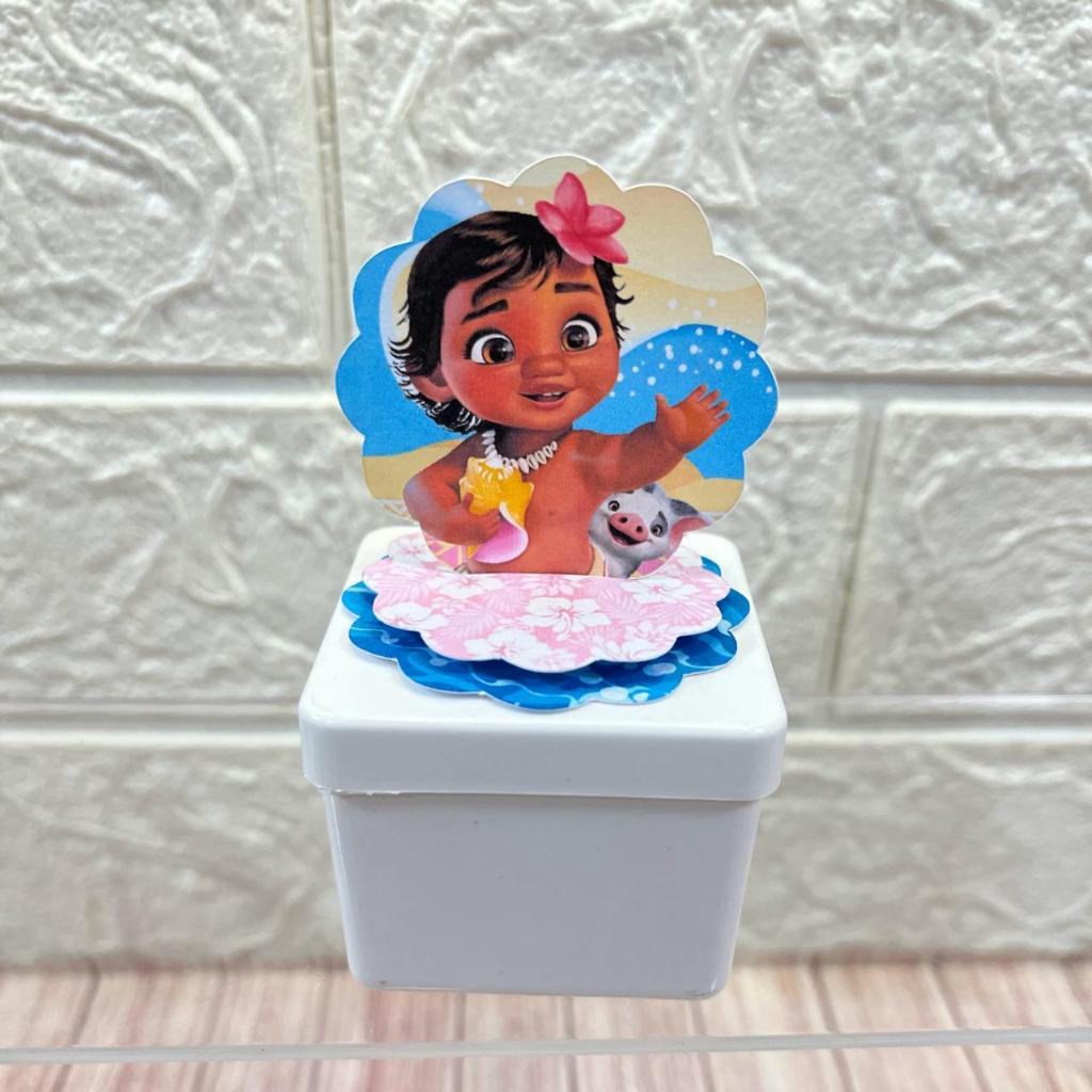 Aplique 3D Personalizado Moana para Festa de Bebê – Lembrancinha Única! 🌺