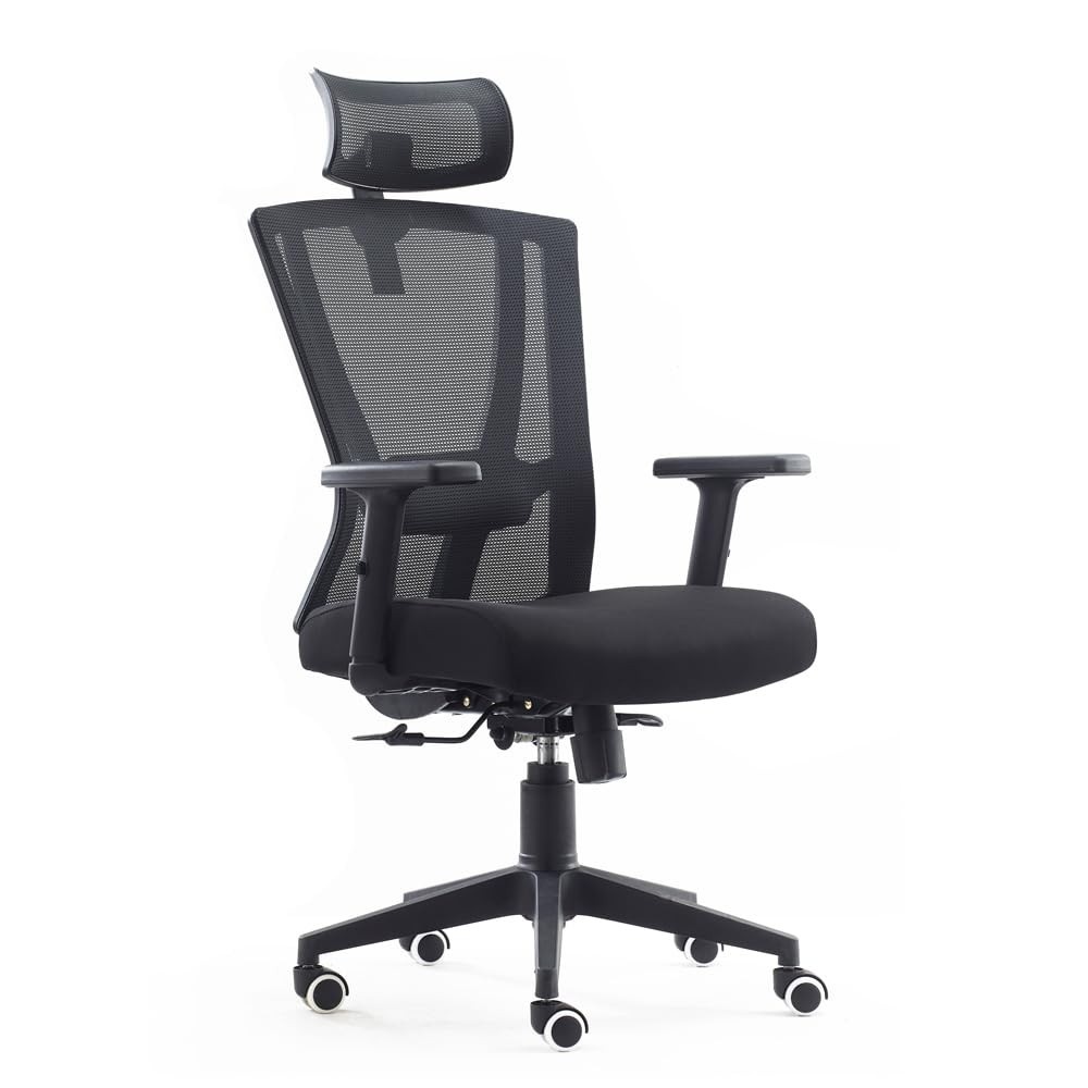 Cadeira de Escritório Presidente Ergonômica NR17 com Apoio Lombar Ajustável - Akira Duoffice DU388