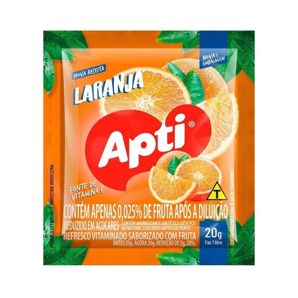 Apti Laranja: Refresco em Pó com Vitamina C!