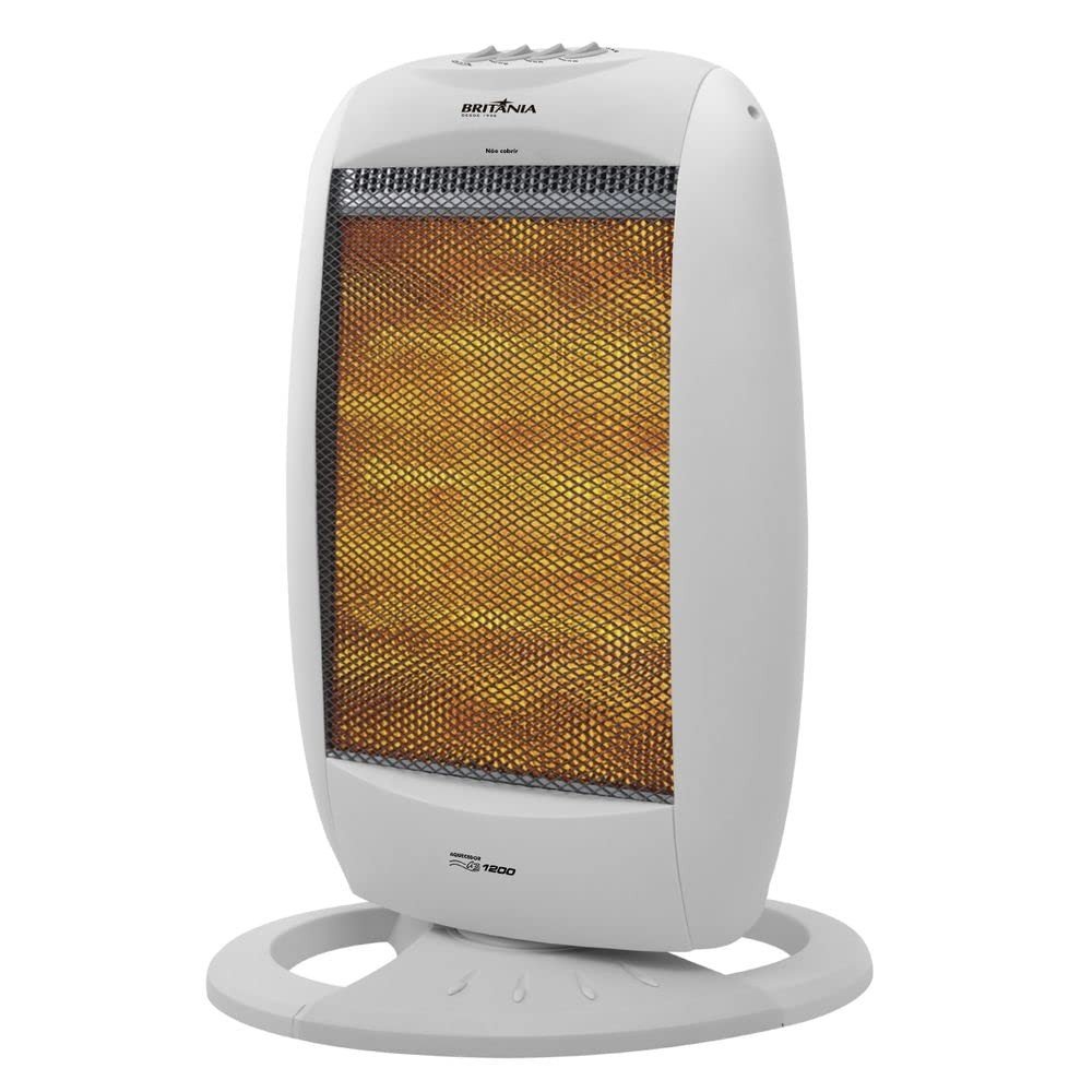 Aquecedor Britânia AB1200 1200W 110V com Oscilação e Segurança - Branco