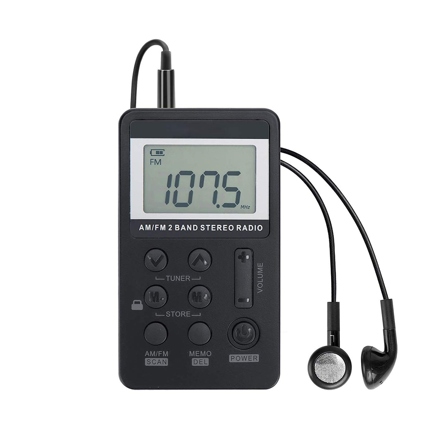 Mini Rádio Portátil VR Robô AM/FM: Seu Companheiro de Áudio para Atividades ao Ar Livre e Exercícios