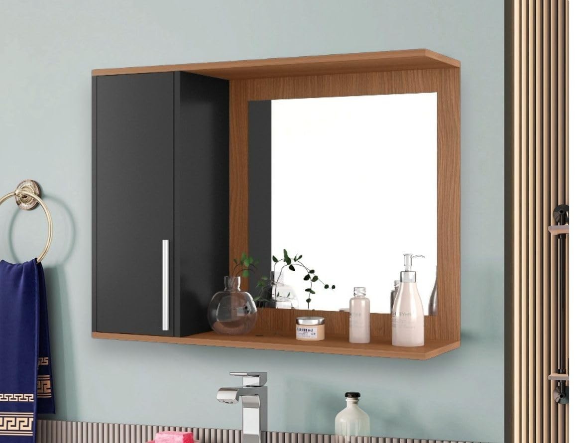Armário Espelheira para Banheiro Space com Porta – Design Moderno e Funcionalidade Premium