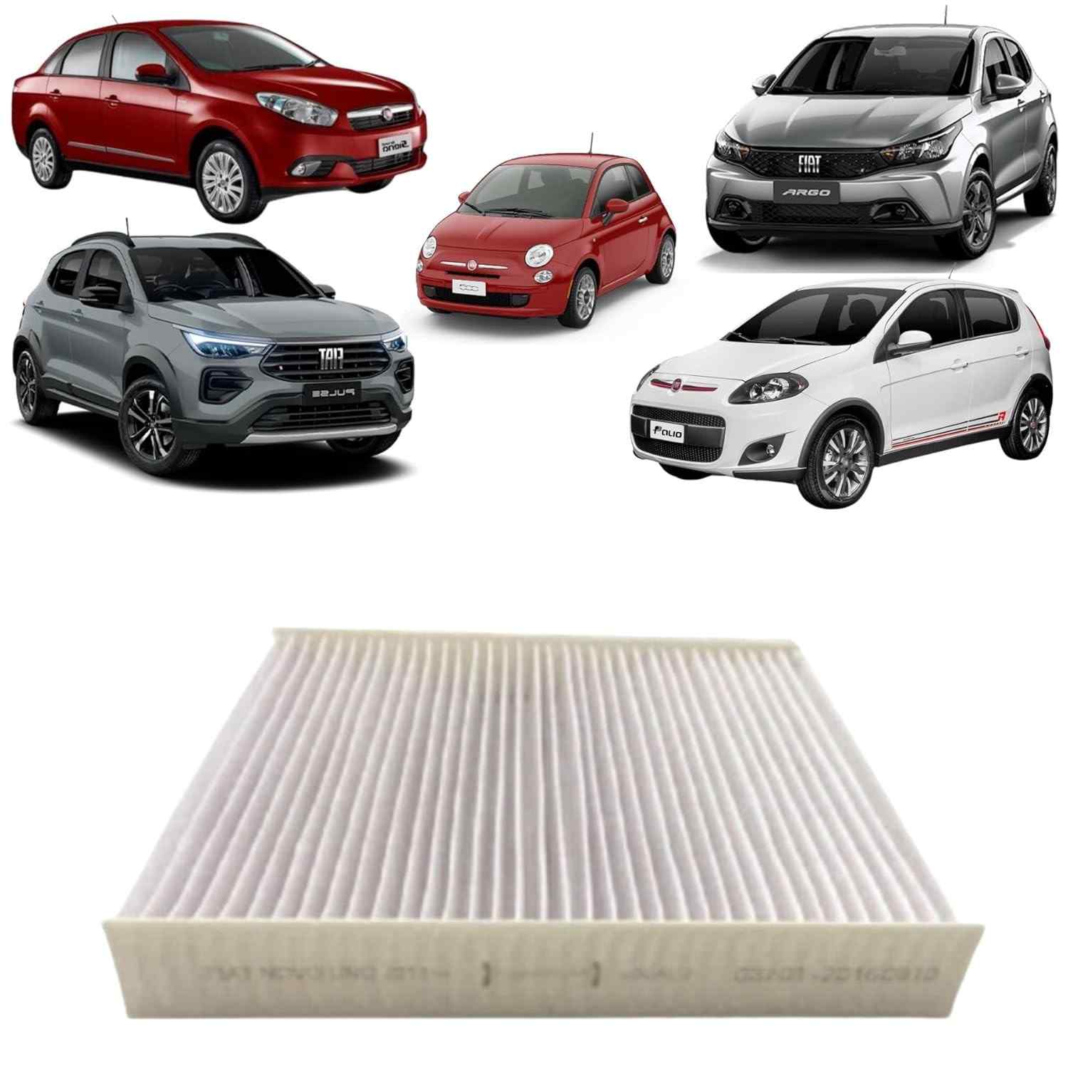 Filtro de Cabine Aromatizado para Fiat: Argo, 500, Mobi, Uno, Palio, Strada, Cronos e Mais (2006-2023) [FC0910]