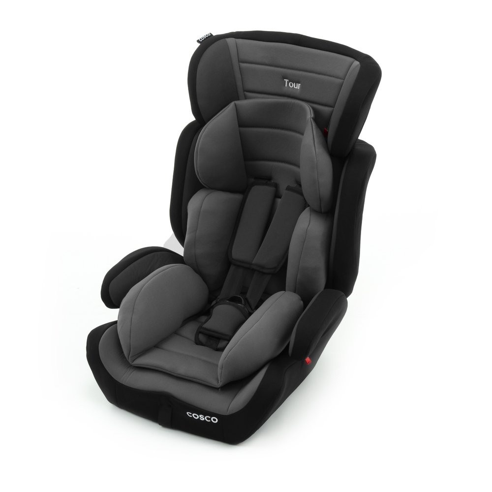 Cadeirinha Cosco Tour 9-36kg Cinza e Preto: Segurança e Conforto para Todas as Viagens