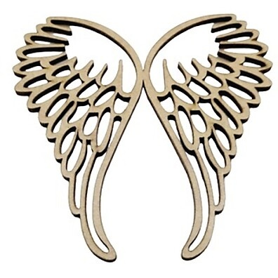 Asa de Anjo 60 cm em MDF 3mm Cru: Elegância e Qualidade para Seu Espaço