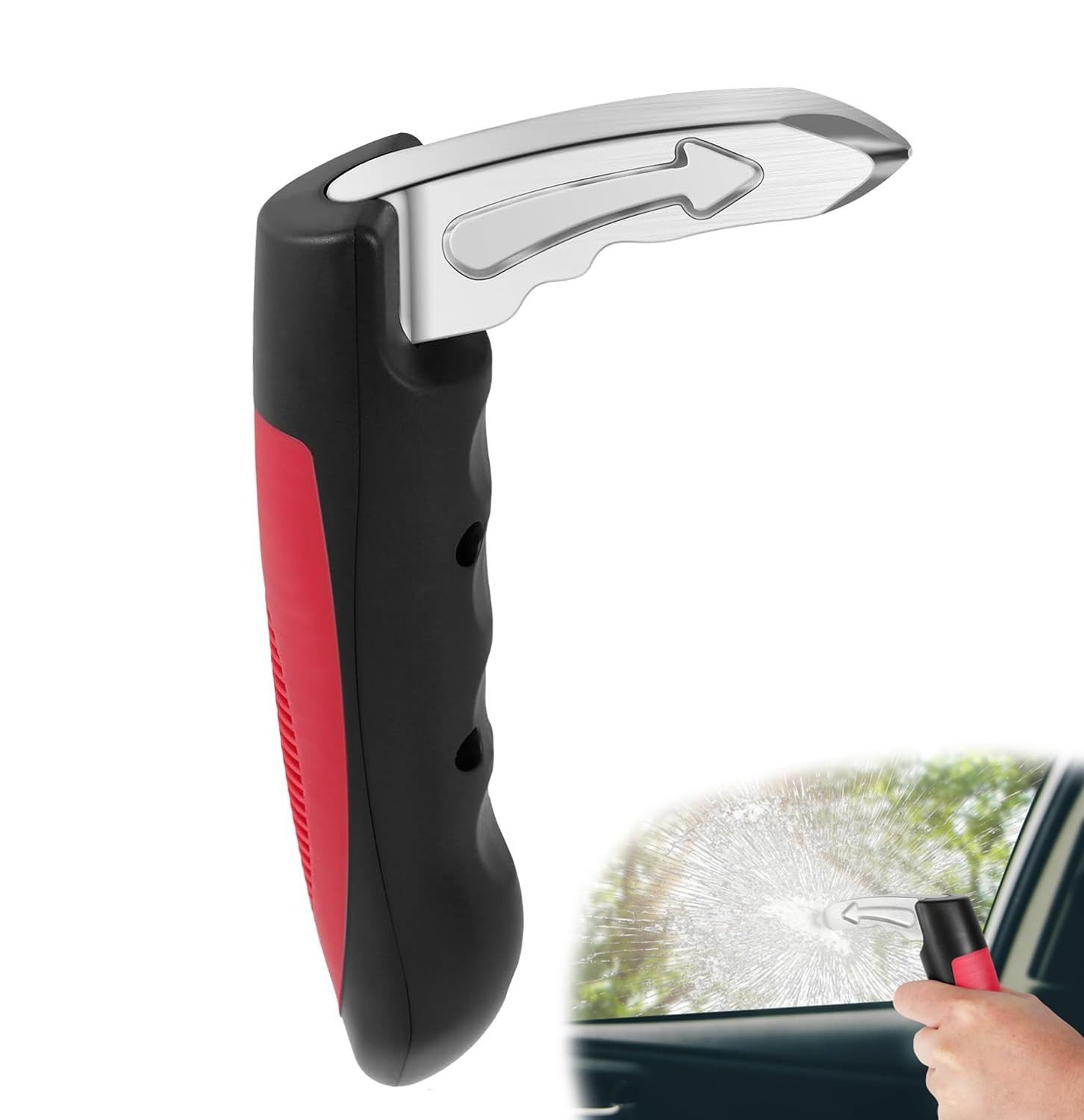 Macaneta de Porta 2 em 1: Suporte de Assistência e Ferramenta de Emergência para Carro
