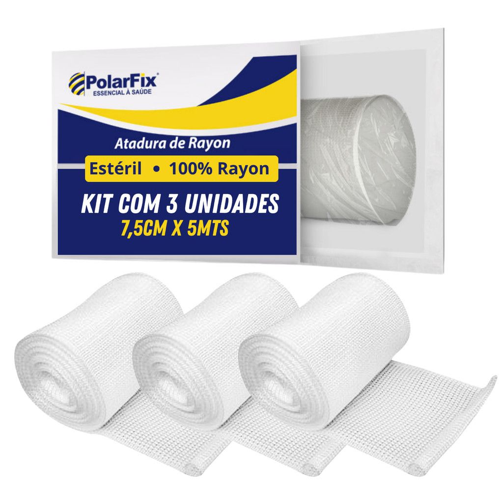 Atadura Rayon Polarfix: Curativos Confortáveis e Eficazes