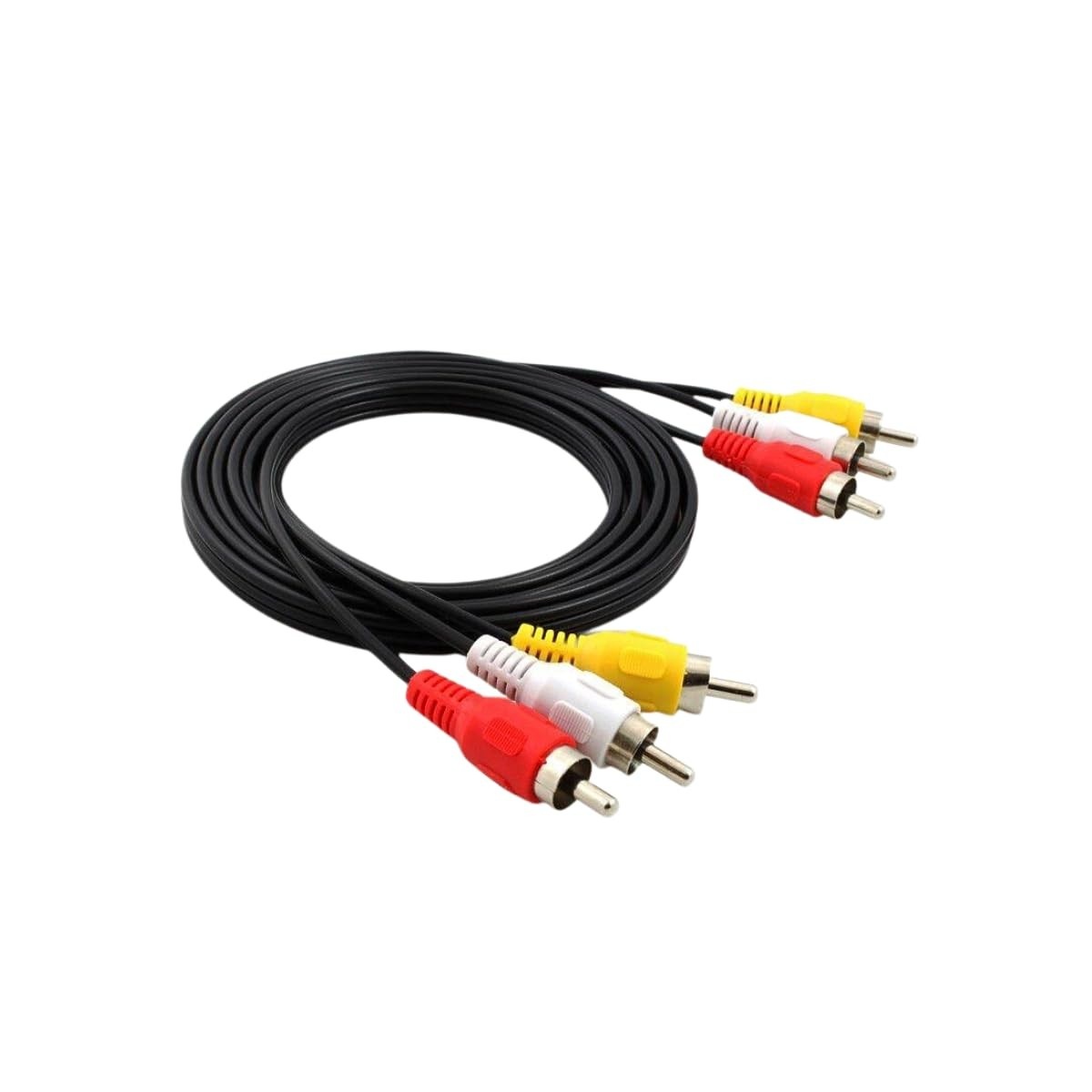 Cabo RCA 3x3 Macho 1,5m: Conexão de Áudio e Vídeo de Alta Qualidade para Sua TV e Home Theater