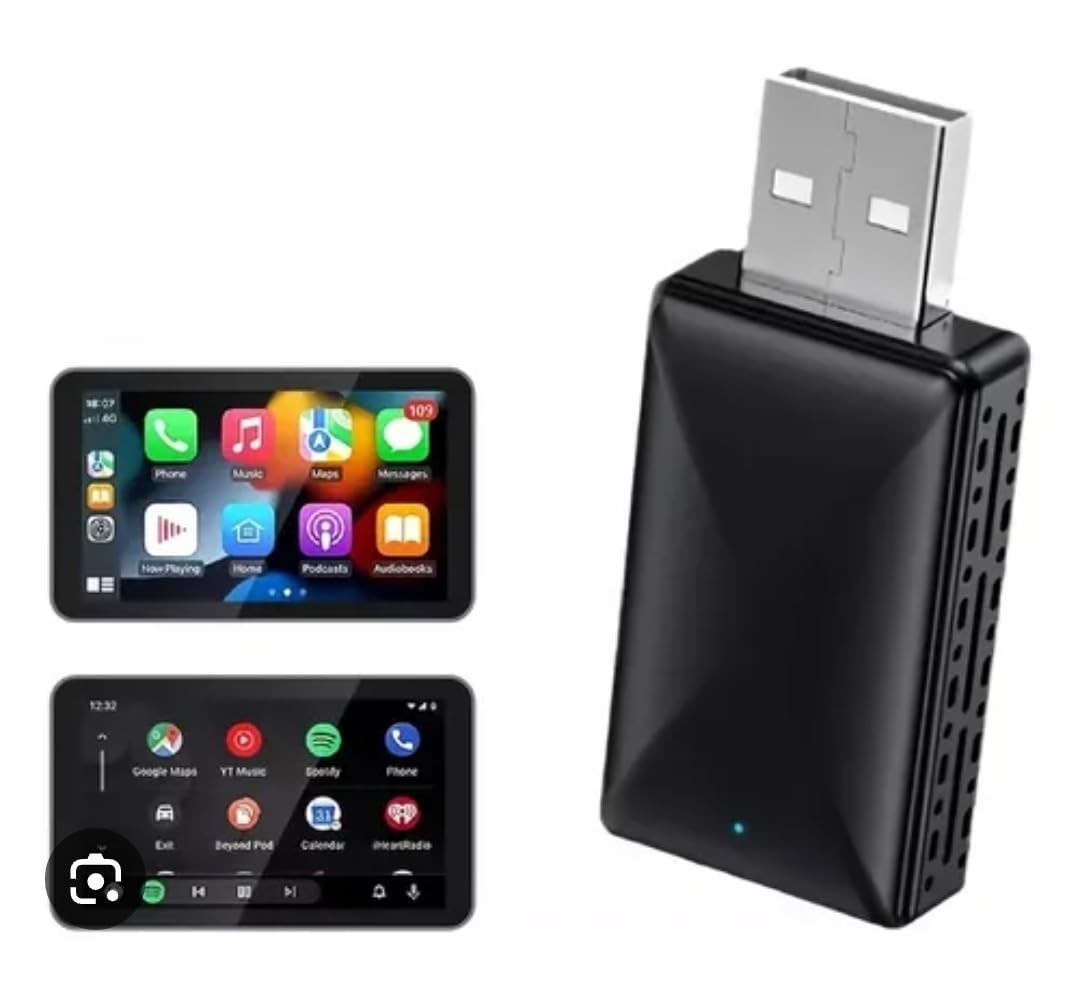 Adaptador Android Auto e CarPlay Sem Fio: Liberdade Wireless no Seu Carro!