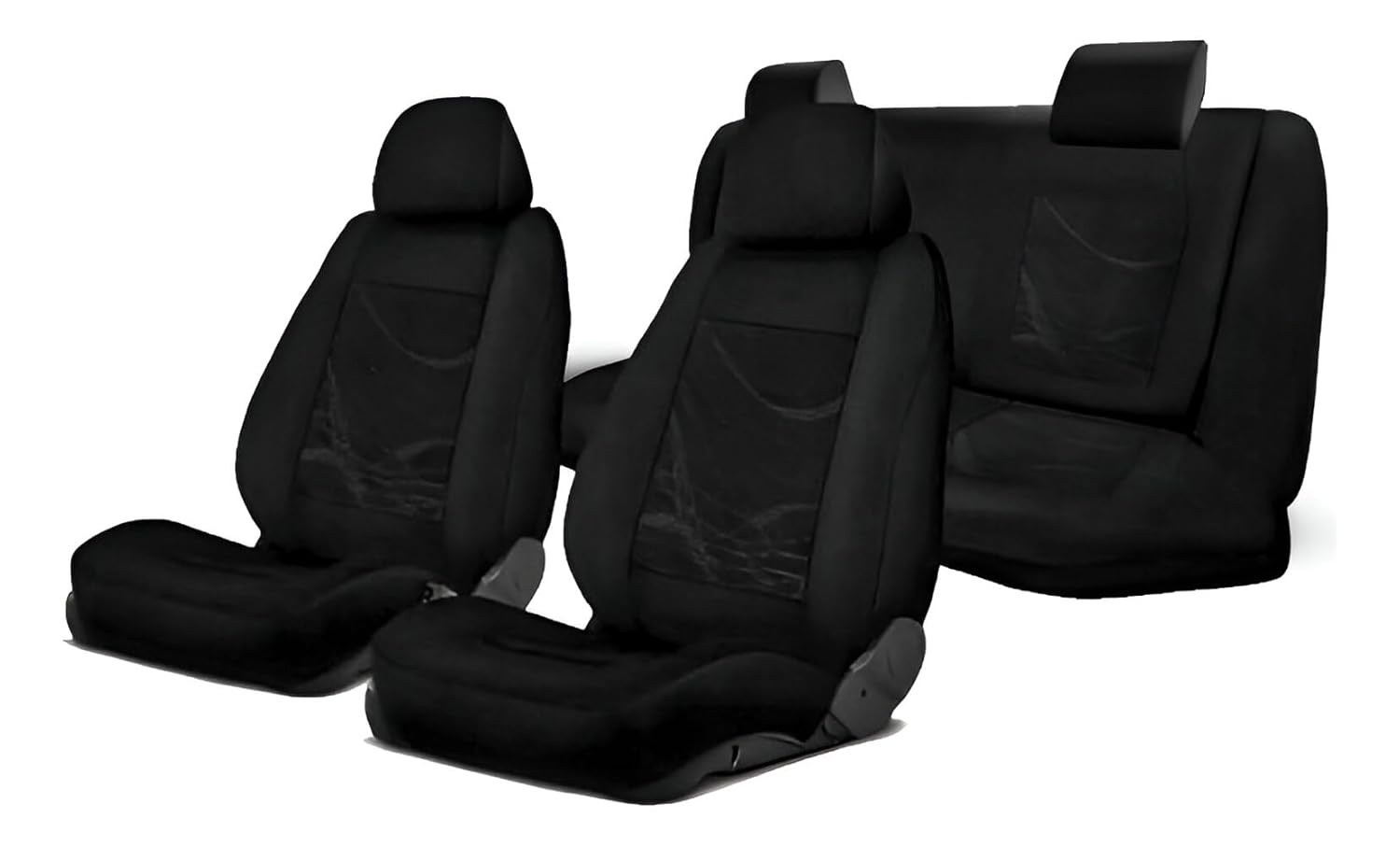 Capa de Banco Automotiva Premium em Tecido Grosso Forrado - Proteção e Estilo (Preto)