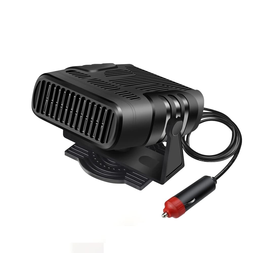 Aquecedor e Ventilador Automotivo Portátil 12V/24V 120W/200W: Desembaça e Climatiza em Segundos!