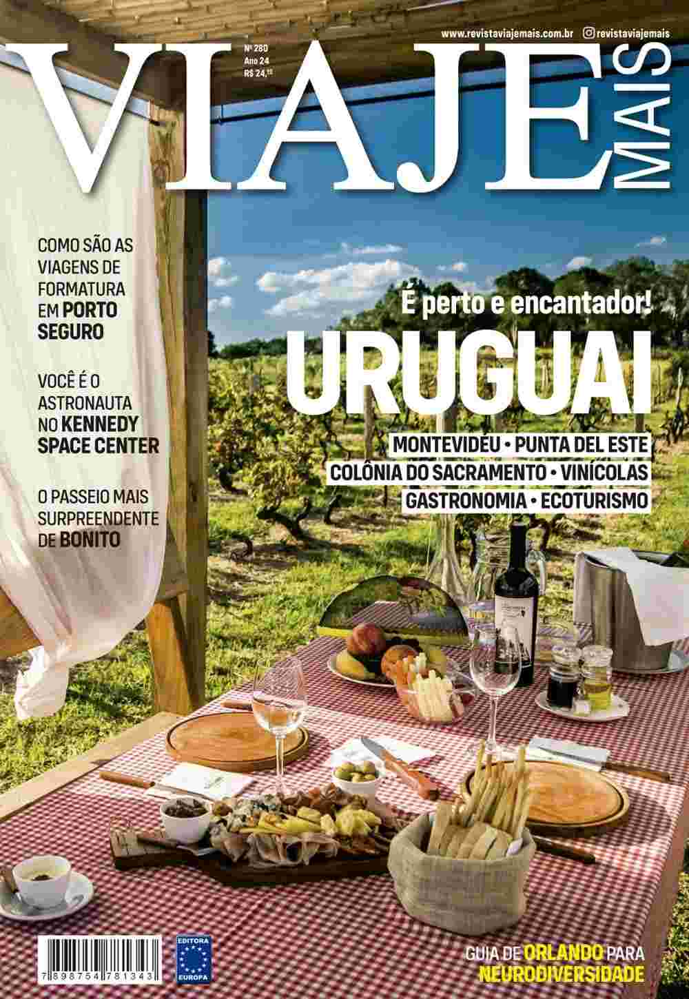 Revista Viaje Mais Edição 280: Descubra o Encanto do Uruguai e Aventuras Inesquecíveis!
