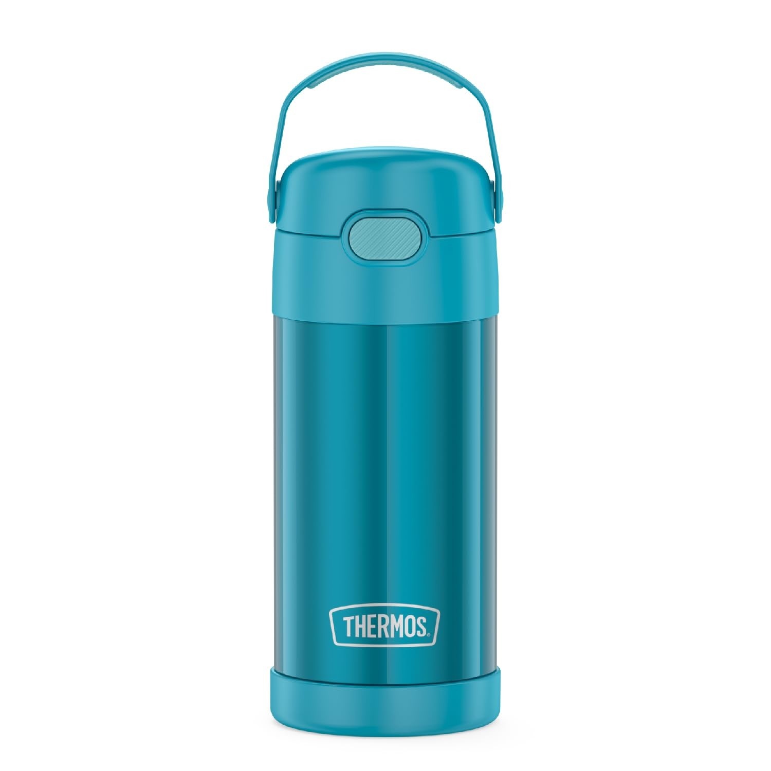 Garrafa Térmica Infantil Funtainer Thermos 355ml - Aço Inoxidável Azul-Petróleo