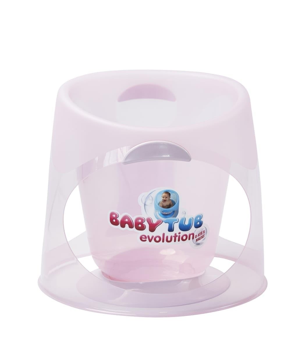 Baby Tub Evolution Candy Rosa - Banheira Infantil Confortável e Divertida para Bebês