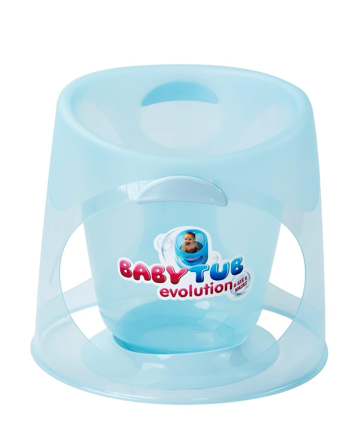 Baby Tub Evolution Candy Azul - Banheira Infantil Confortável e Divertida