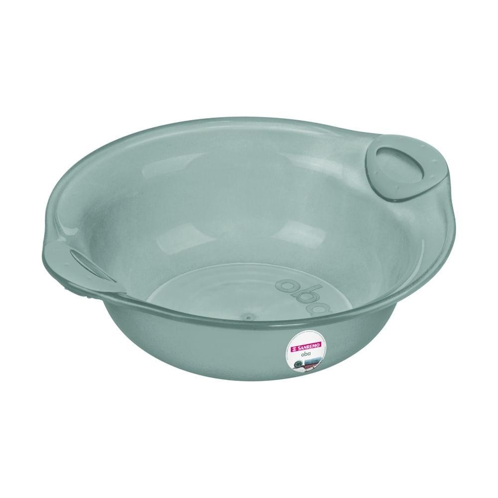 Bacia Plástica 5L Verde Oba Sanremo: Limpeza Prática