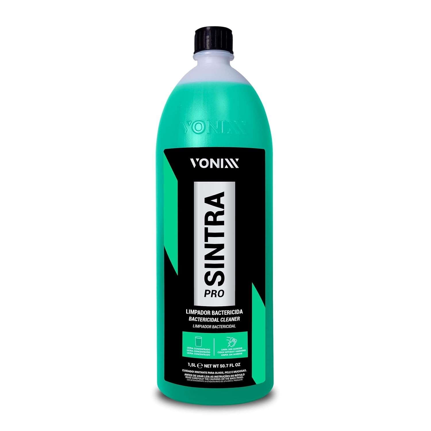 Vonixx Sintra Pro 1,5L: Limpador Bactericida Ultra Concentrado para Interior Automotivo
