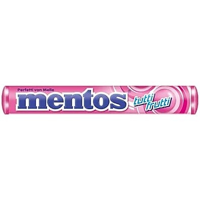 Bala Mastigável, Mentos, Tutti-Frutti - 37,5g | 14 Unidades