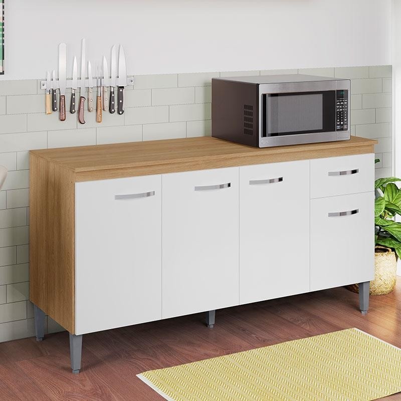 Balcão Gabriela 150cm: Cozinha Organizada e Moderna