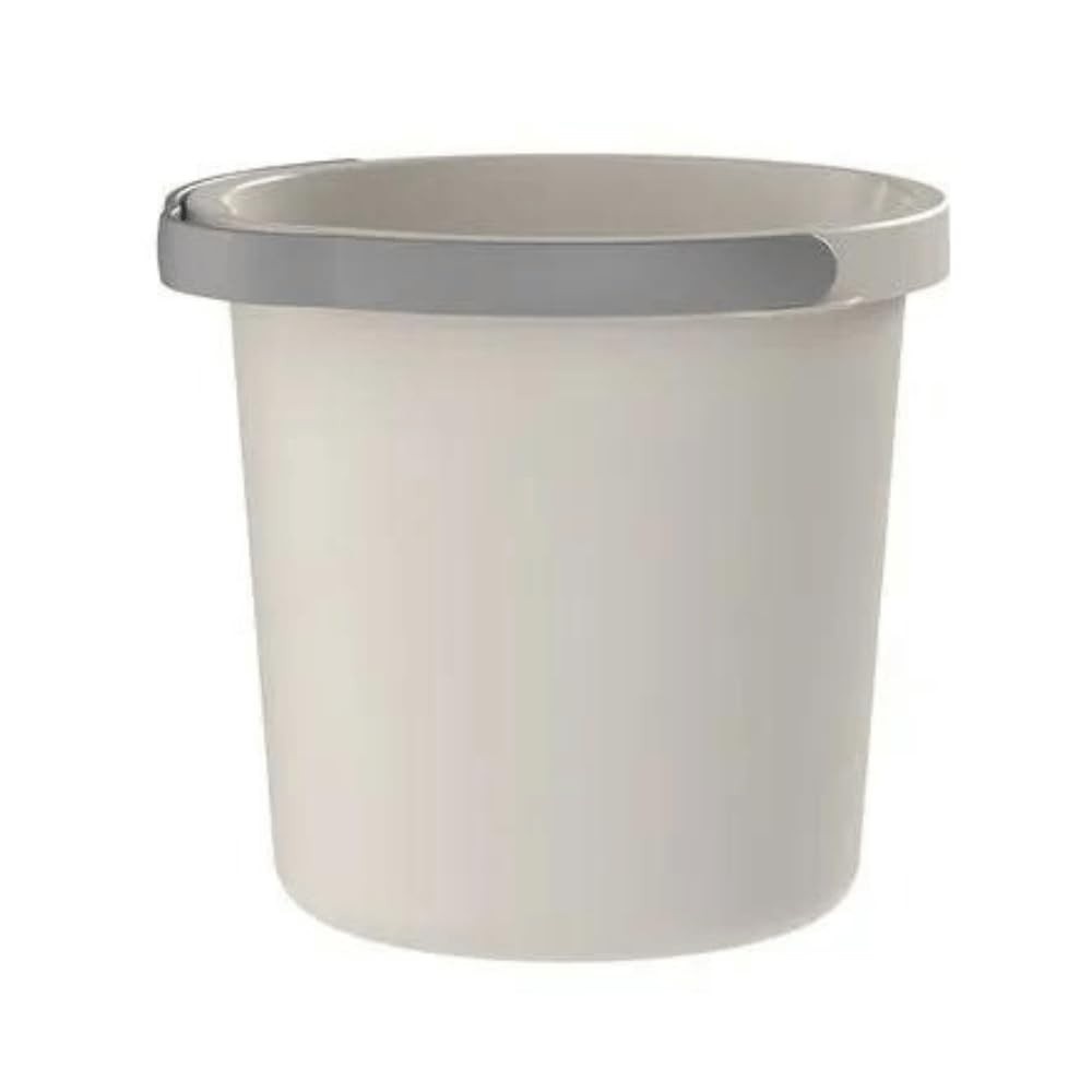 Balde 8,5L Bege Flow - Armazenamento Moderno e Resistente