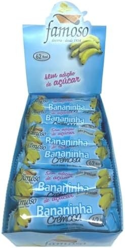 Barrinha de Banana Famoso Zero Açúcar 30g CX c/ 24