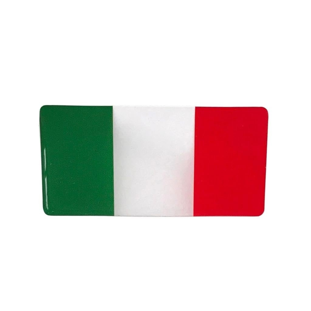 Adesivo Resinado Bandeira Itália - Destaque seu Amor pela Azzurra!
