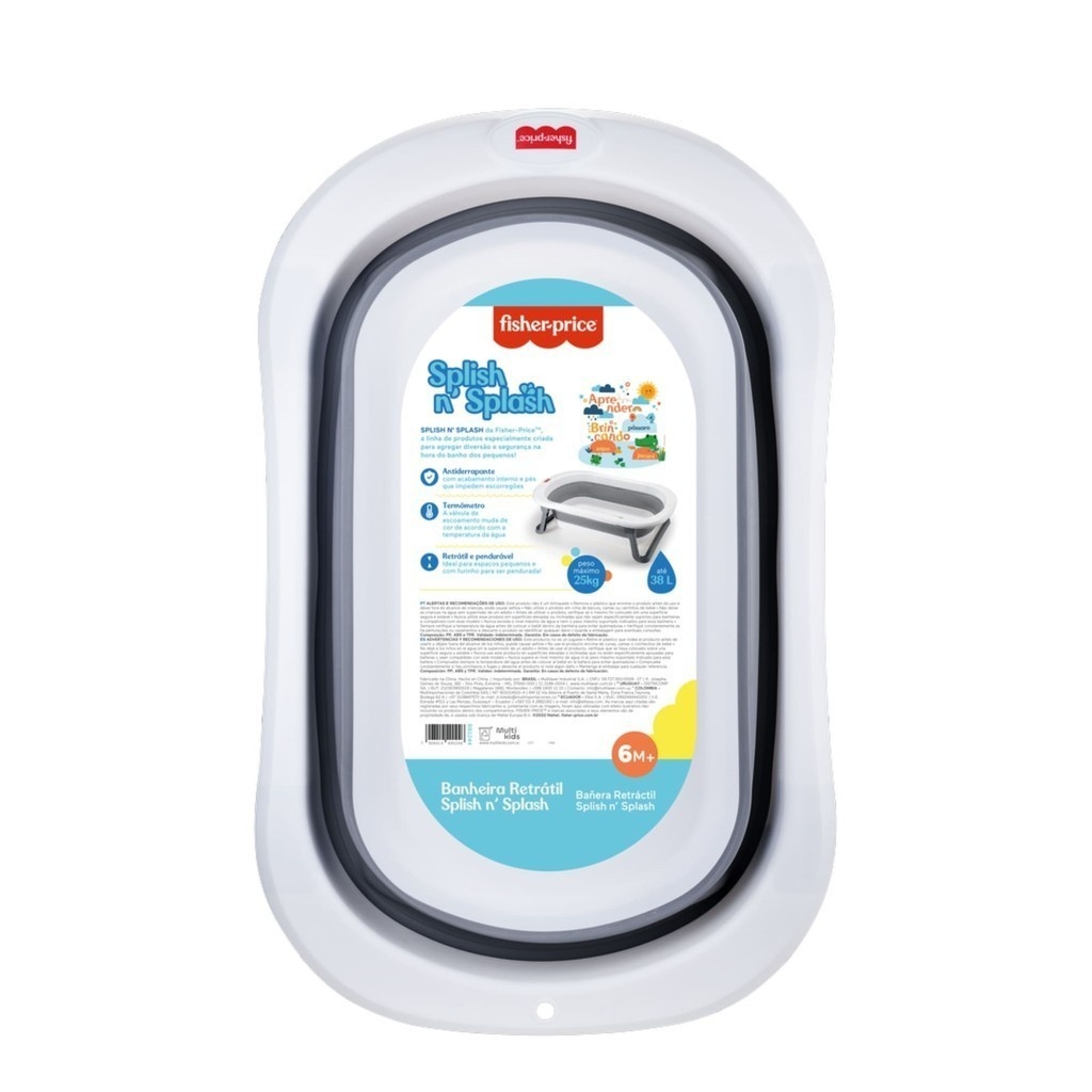 Banheira Retrátil Multikids: Banho Seguro e Prático!