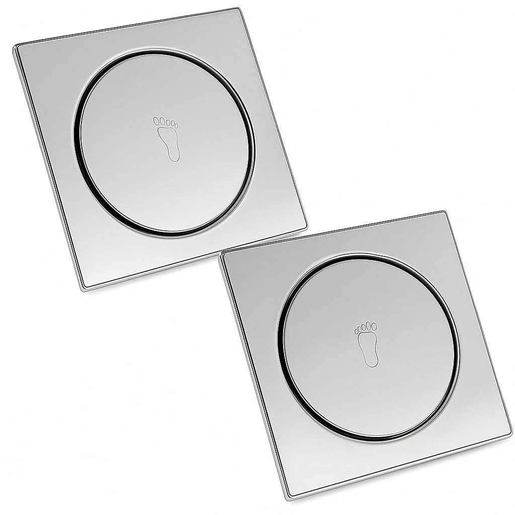 Ralos Click Inteligente 2 Unidades - Pop Up Aço Inox para Banheiro e Lavabo