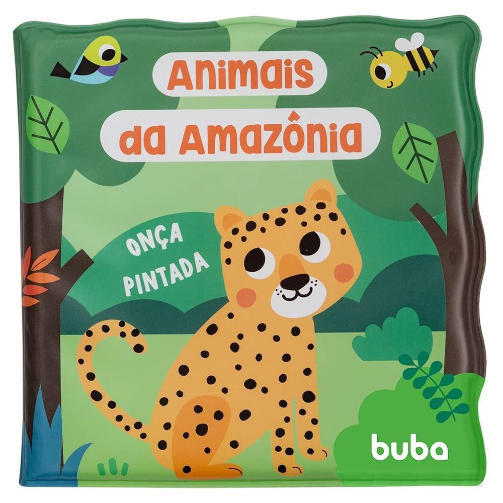 Buba Kit Livrinho de Banho - Animais da Amazônia | Diversão e Aprendizado no Banho para Bebês