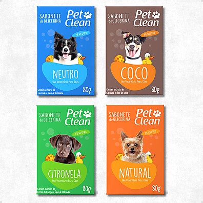 Banho Pet Perfeito: Sabonete Pet Clean 80g
